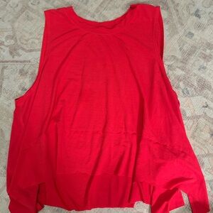 FP Movement by Free People Bold Red Muscle Tee